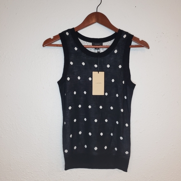 NWT HALOGEN Patterned Crew Neck‎ Knit Tank S - Picture 3 of 7